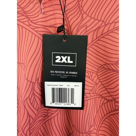 Waggle Performance Golf Blade Pensacola Polo Shirt XXL, NWT - Picture 6 of 8